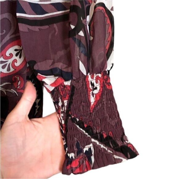 NWT! Loft paisley patterned dress. Size xs petite - Picture 12 of 13